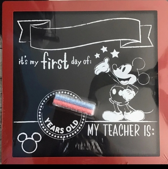 Disney Mickey Mouse Chalkboard Sign - Picture 2 of 4